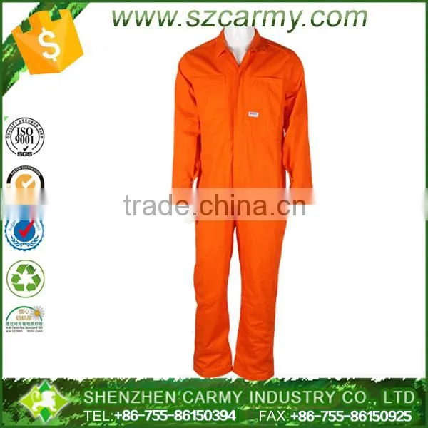 Men's OR Orange Twill Pre Shrunk Inseams 100% Cotton Working Coverall photo-3
