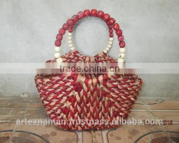 Eco-friendly Water Hyacinth Handbag With Handles, Fashionable Looking, Good Price, Natural Material From Vietnam photo-2
