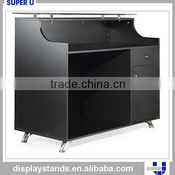 Modern Shop Counter Design Modern Cashier Counter Wooden Glass photo-4