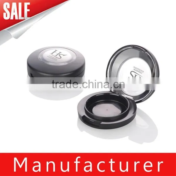 Wholesale Round Cosmetic Blush Compact Powder Case With Window photo-2