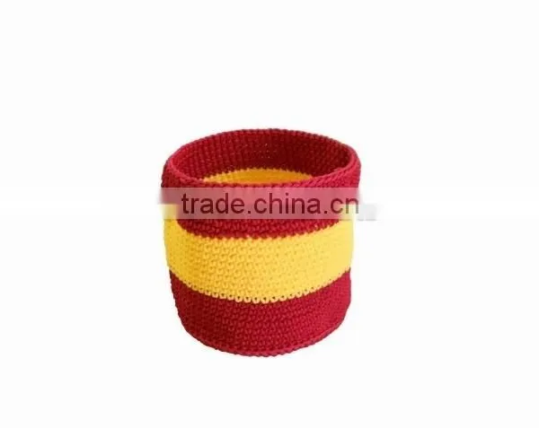 Wool Woven Polypropylene Yarn Crochet Storage Handmade Basket