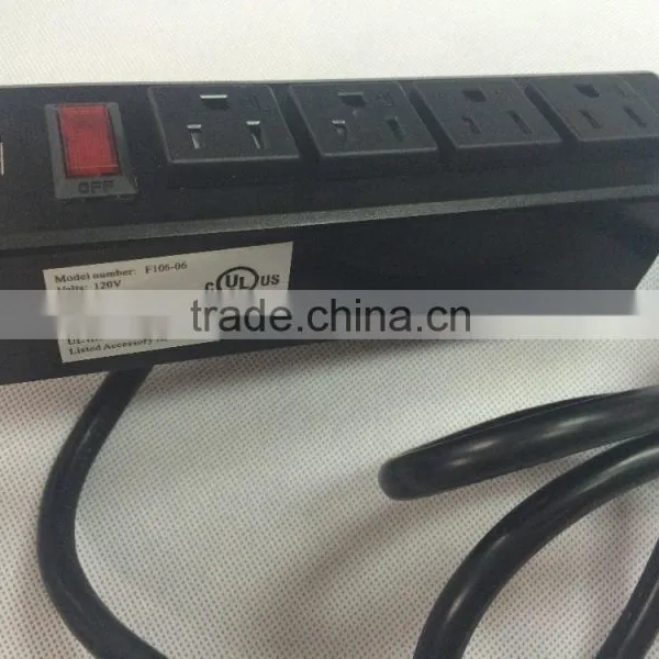 American 4-outlet With Switch&2USB Power Socket photo-4