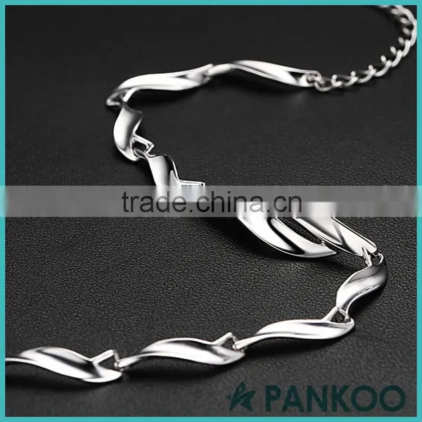 New Designed 2015 S925 Silver Twisty Chain Bracelet photo-3
