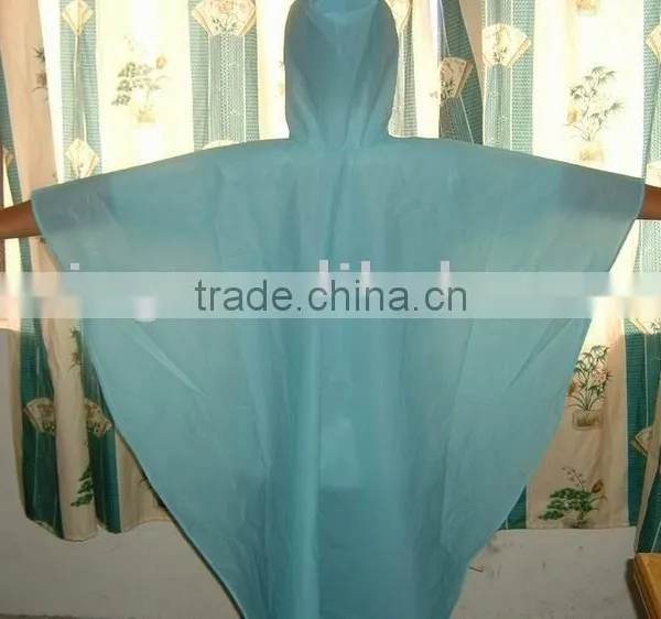 PEVA/PE Bicycle Plastic Rain Poncho