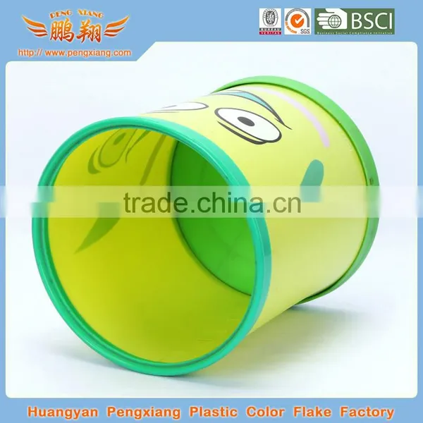 Indoor Household & Hotel Plastic Dustbin Cleaning Dustbin Plastic Transparen Printing Dustbin photo-3