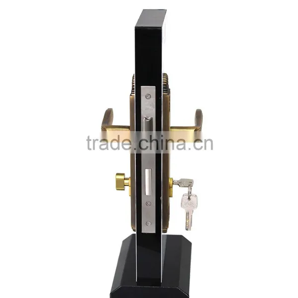 TRI-CIRCLE Zinc Alloy Double Sided Door Handle Lock, Handle Door Lock Set photo-5