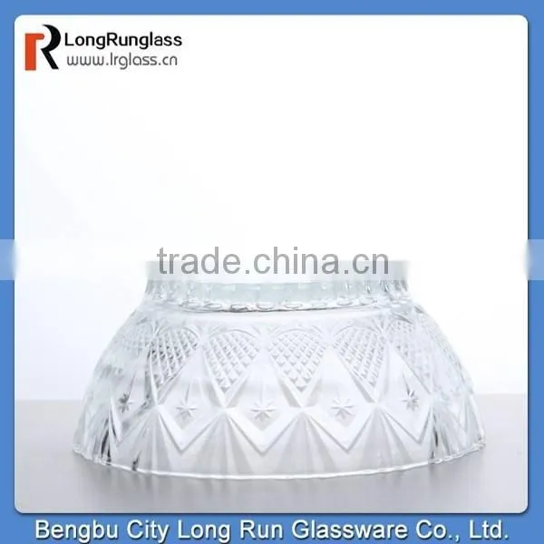 Longrun Fashional Over-sized Cover Carved Round Bottom Glass Bowl 2015 Novelties photo-2
