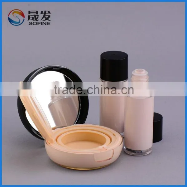 Fashion Korea Brand Makeup Compact Powder Packaging Air Cushion BB Cream Case With Mirror photo-3