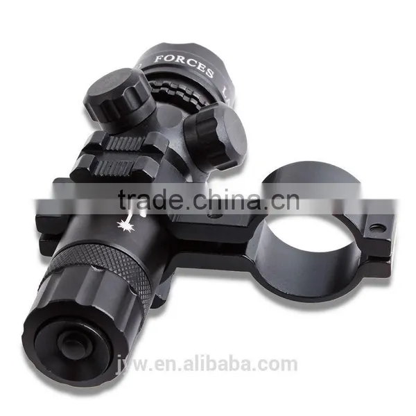 BIJIA 2 Mounts Switch Tactical Power 532nm Green Dot Adjustable Laser Sight Scope w/ photo-3