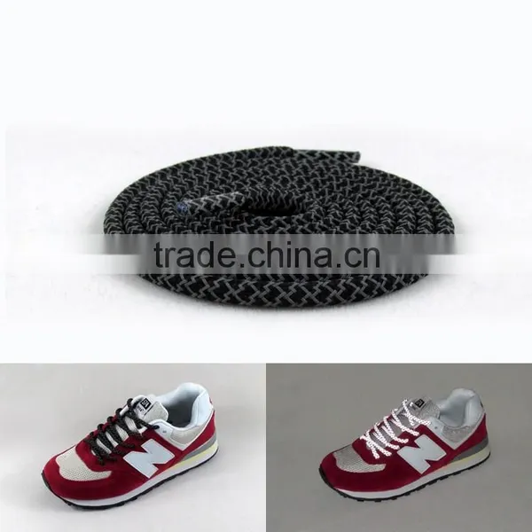 Fashion Shoelace 4mm Reflective Laces With Plastic Shoe Lace Tips photo-5