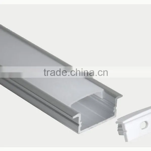 Surface Mounted 20.2 Width Aluminum Stair Profile For Double Row Strips photo-4