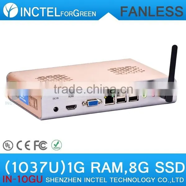 Embeded Pos Fanless pc Intel Celeron C1037U With 4G RAM 16G SSD photo-2