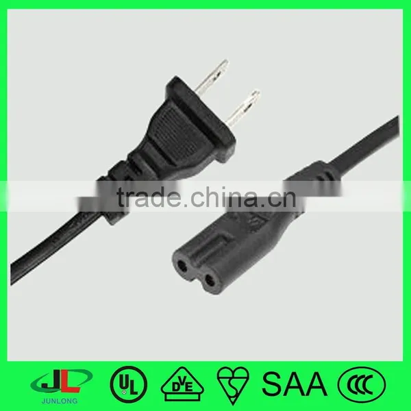 NEMA 1-15P Plug With UL Approval, UL 2 Pin Power Plug With UL Electrical Wire Cable photo-2