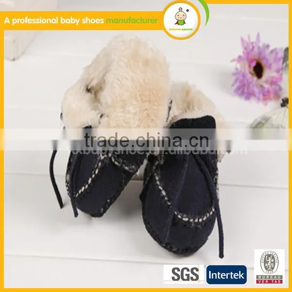 Wholesale Shoes Soft Genuine Leather Cotton Yarn Baby Shoes for in Spanish