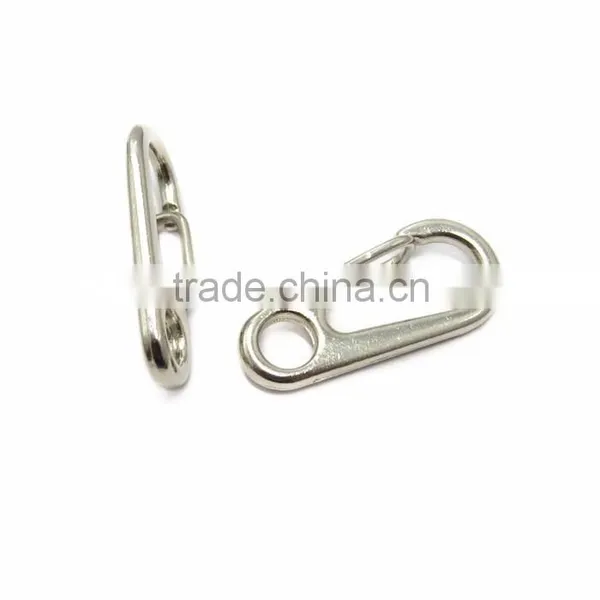 Silver Metal Snap Hook And Eye KeyChain Hook photo-3