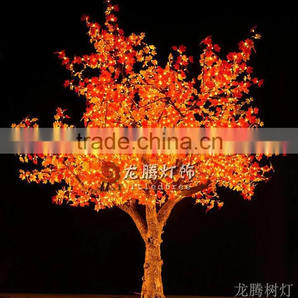 New Arrival Hotsale Maple Leaves Artificial Lighted Trees photo-4