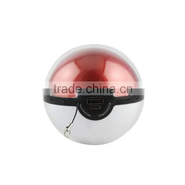 Newest Products 2016 Pokemon go Power Bank Red Cute Pokeball Power Bank With Usb Cable photo-4