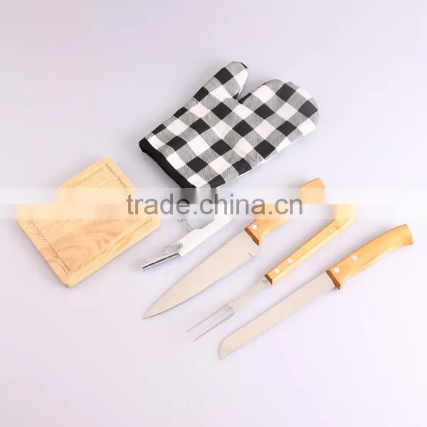 7 Pieces BBQ Tools Set,perfect Outdoor Dinnerware Combine Set photo-3