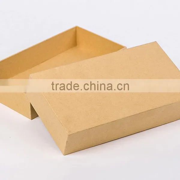 Lid and Base Gift Packaging Brown Paper Box With Clear Window photo-3