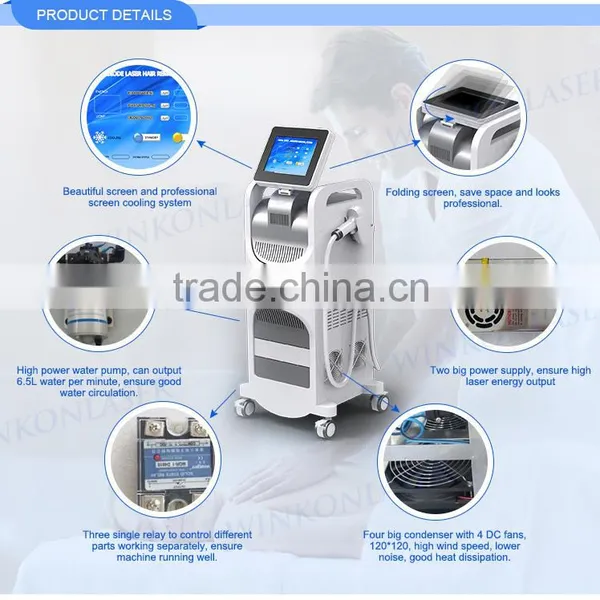 2500w 10mm*16mm (6 Bar) Infrared Permanent Diode Laser 808nm Hair Removal Machine photo-6