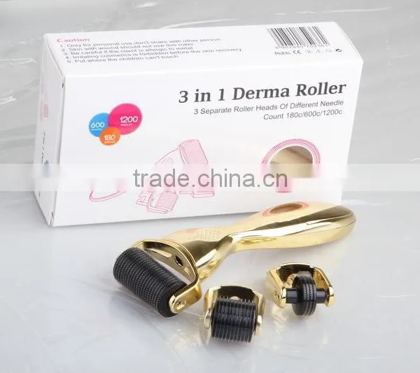 2016 Skin Care Face/Eyes/Body Derma Roller 3 in 1 photo-6