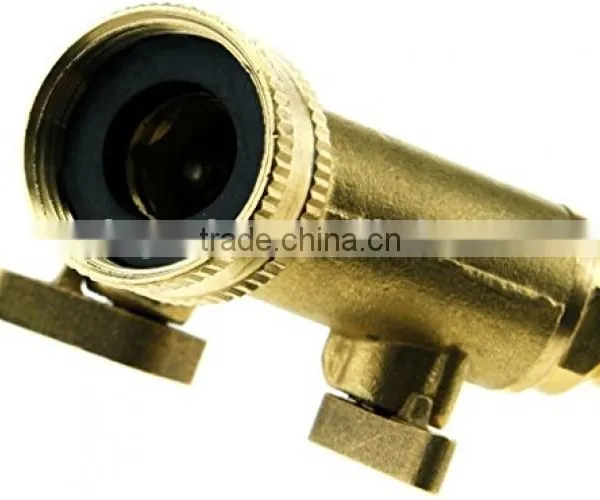 3/4 Two Way Double Garden Tap Connector Adaptor Solid Brass photo-3