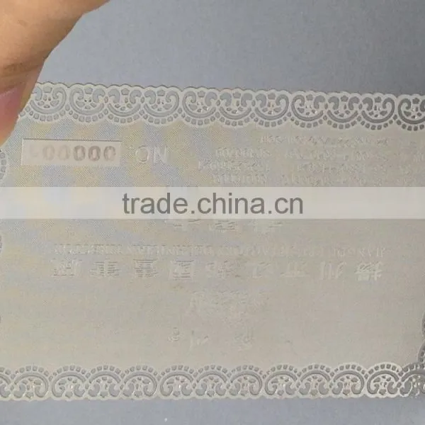 Cheap Price Carved Cut Card Silver Metal Business Card photo-4