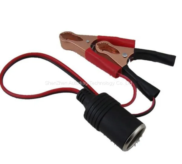 Car OBD2 Emergency Power Supply Connector Memory Saver Cable With Battery Clamp photo-2