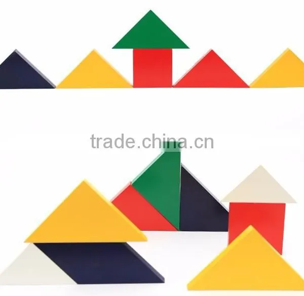 Wooden Montessori Education Toy Tangram Jigsaw Puzzle photo-3