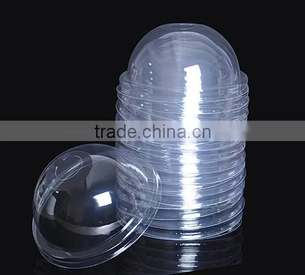Custom Food Grade Disposable Clear Plastic Cup Dome Lids Cheap Price photo-5