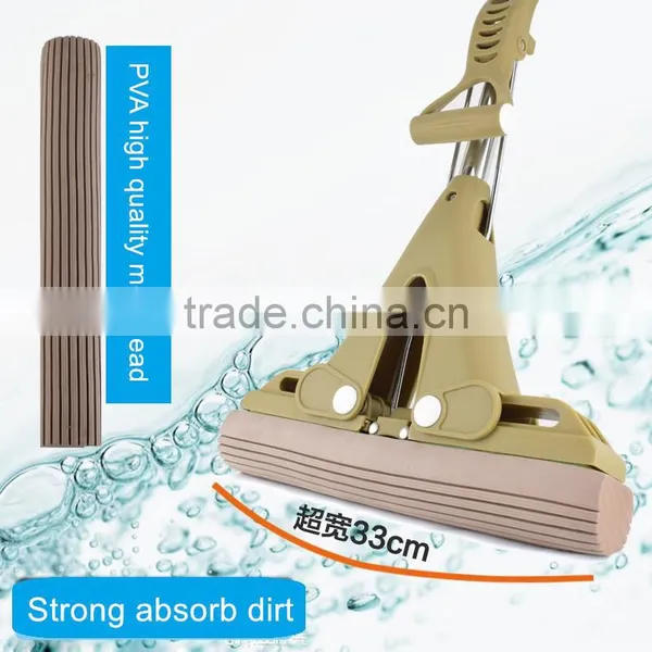 PVA Sponge Twist Cleaning Mop With Super Absorbent Sponge Head Stick photo-6