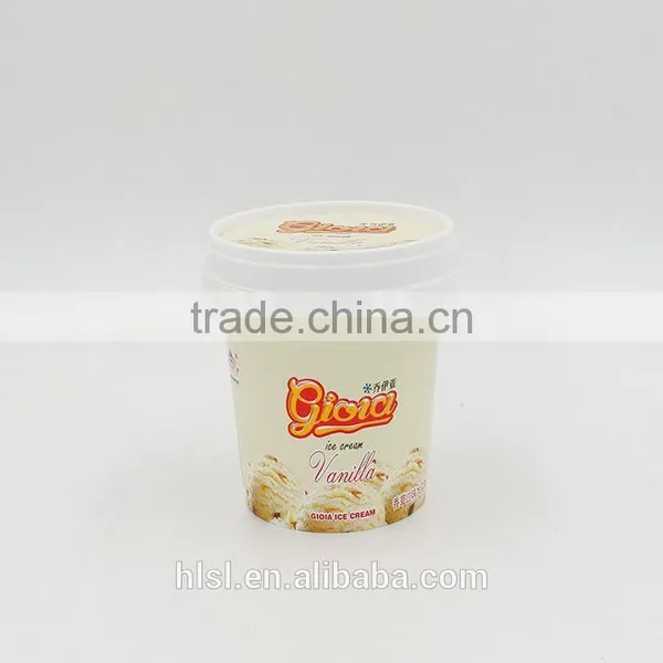 In Mould Labelling Disposable Ice Cream Containers,white Ice Cream Container With Spoon,plastic Ice Cream Containers photo-3