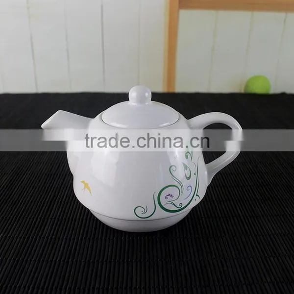 Chaozhou Factory Direct Wholesale Combination of Teapot & Bowl, Ceramic Turkish Tea Pot photo-3