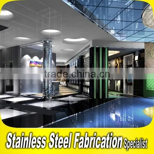 Custom Made Luxurious Stainless Steel Interior Hotel Lobby Decoration photo-4