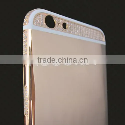 For IPhone 6/6plus 24K Gold / Rose Gold Housing Diamond For Iphone6 4.7 Inch/for Iphone 6 Rose Gold Housing photo-2