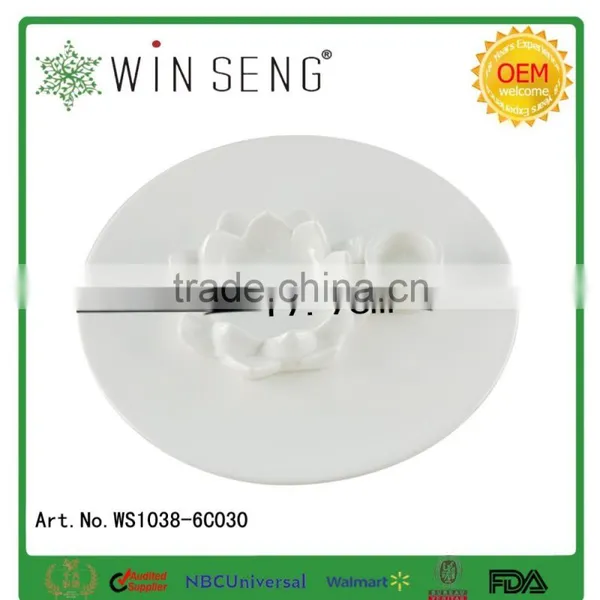 Ceramic White Porcelain "lotus" Egg Tray, Egg Holder, Egg Dish, Egg Plate photo-3