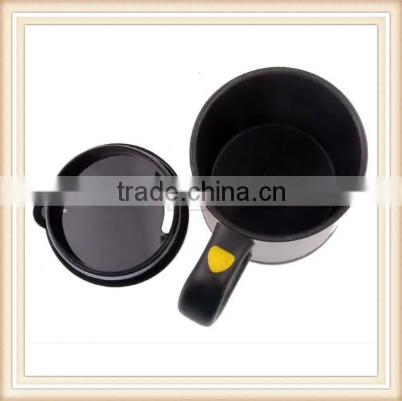 Automatic Plain Mixing Coffee Tea Cup Lazy Self Stirring Mug Button Pressing BLK photo-6