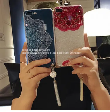 Chinese Style Diamond Cell Phone Housing Silicone Mobile Phone Cases for IPhone7/7Plus/6/6s/6plus/6splus Soft Tpu Shell photo-2