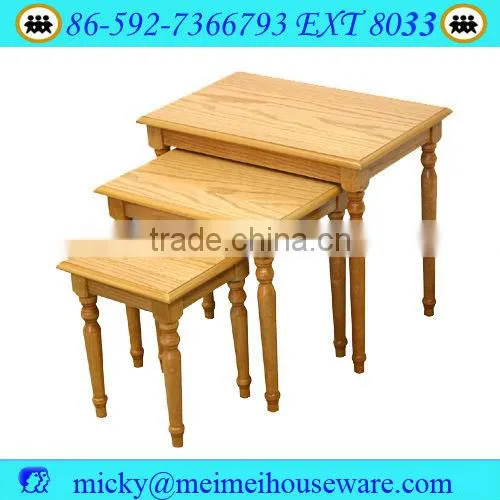 3pcs Antique Wooden Grain Tables/nesting Tables/coffe Tables photo-2