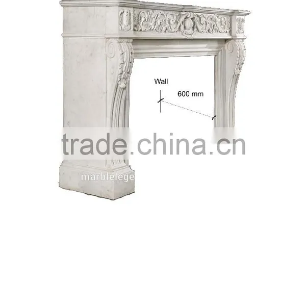 Luxury Home Decoration Marble Stone Hunan Marble Fireplace Mantel photo-2