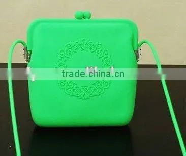 Long Strap Silicone Shoulder Bag for Girls photo-3