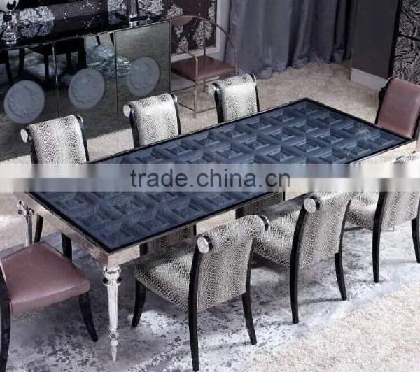 Classic Royal European Contemporary Style Pure Black Office Table Set With Bookcase BF11-01234c photo-4