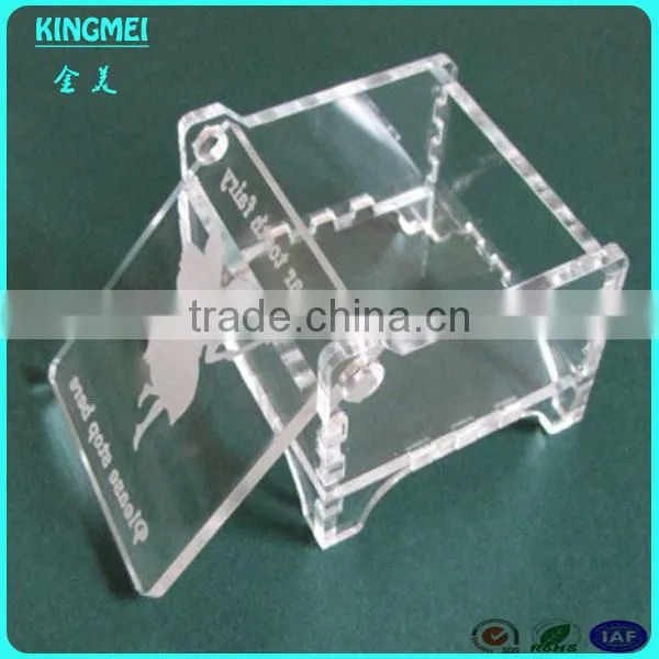 Custom Made Office Acrylic 3 Tiers Name Card Holder, Acrylic Name Card Display Stand photo-4