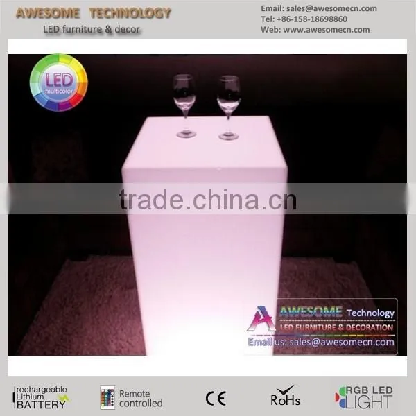 Light up Led Plastic Pedestal Event Table photo-2