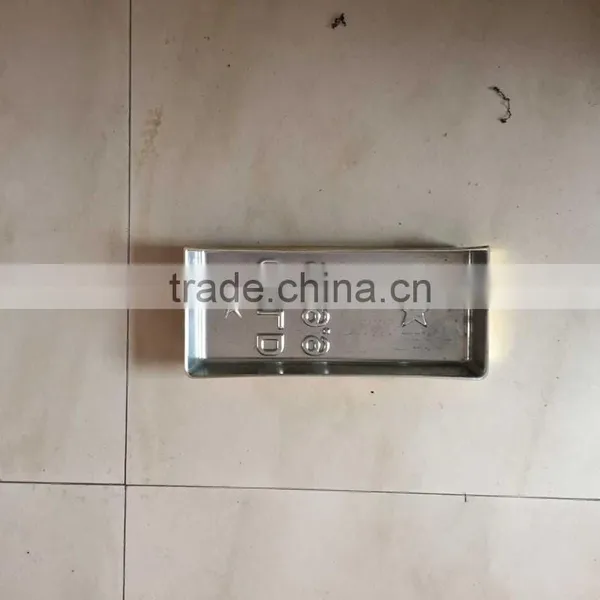 Plastic Vac-formed Thick Film Blister Rectangular Cover With Gold Plating photo-3