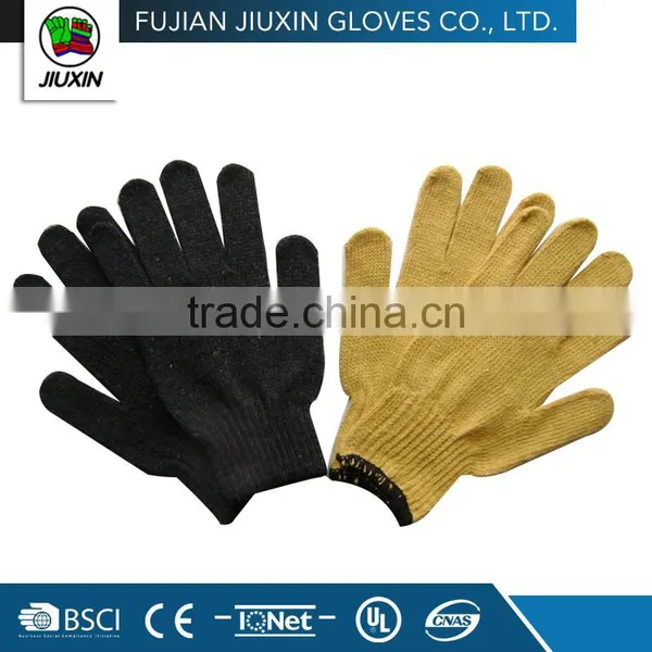 Cotton/polyester string cotton/polyester knitting glove