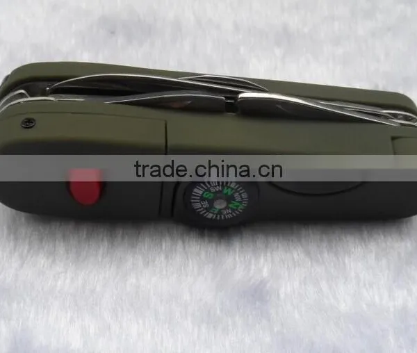 Multifunction Outdoor Pocket Survival Tool With Knife &LED &Compass photo-2