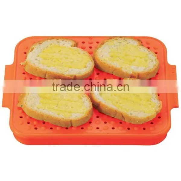 Advanced Kitchen Tools Silicone Non Stick Fat Reducing Mat Microwave Biscuit Baking Tray photo-5