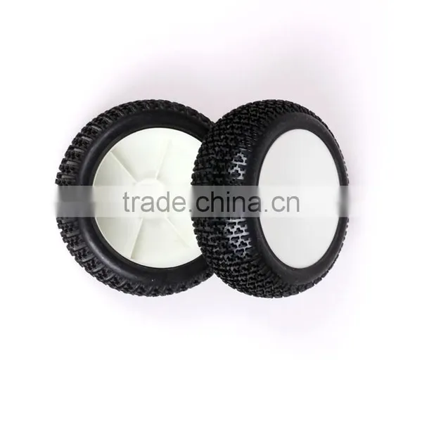 2X HSP 6501-1/8 Buggy Tires Buggy Wheel Plastic Wheels For Toys RC Car