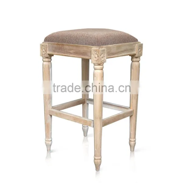 Bar Stool Sweden Natural Teak Wood photo-2